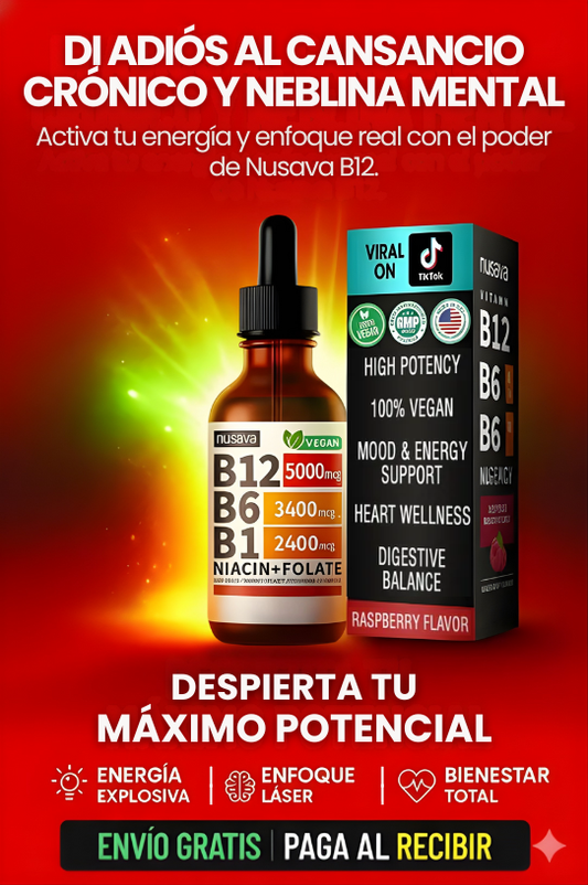 Gotas de Vitamina B12   | Sabor Frambuesa 60ML