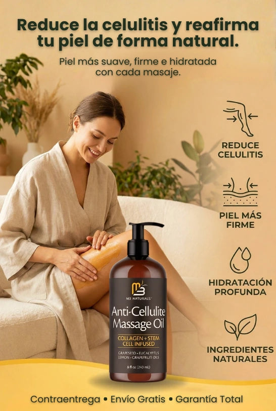 M3 Naturals Celulitis Oil Massage 250ml