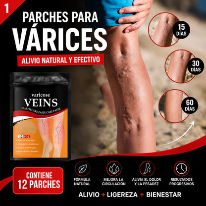 Parches Varices™ | Alivio Diario, Sensación de Ligereza y Bienestar Desde la Primera Aplicación