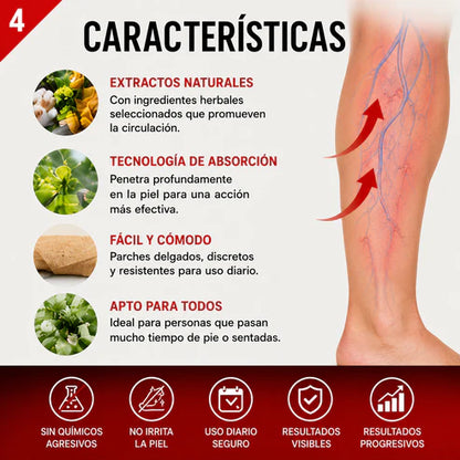 Parches Varices™ | Alivio Diario, Sensación de Ligereza y Bienestar Desde la Primera Aplicación