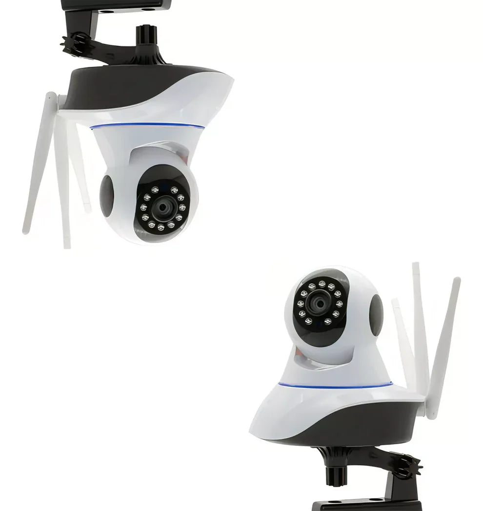 Cámara de Seguridad 360° con antenas